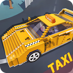 Blocky Taxi Driver: City Rush MOD