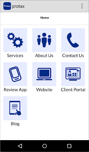 Protax Consulting Services Screen 2