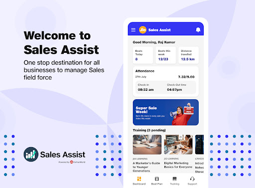 Android application Sales Assist screenshort