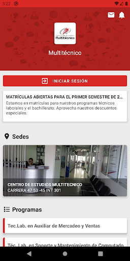 Android application Multitécnico screenshort