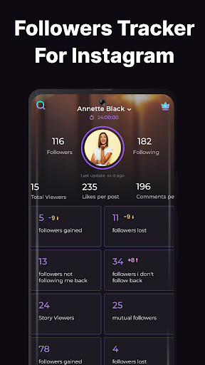 Android application Reports for Followers Insights screenshort