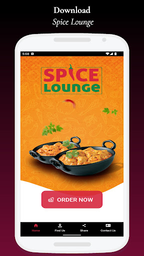 Android application Spice Lounge screenshort