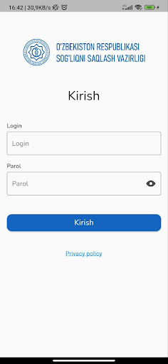 Android application E-ko'rik screenshort