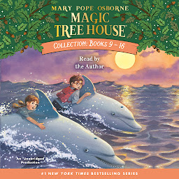 Значок приложения "Magic Tree House Collection: Books 9-16: #9: Dolphins at Daybreak; #10: Ghost Town; #11: Lions; #12: Polar Bears Past Bedtime; #13: Volcano; #14: Dragon King; #15: Viking Ships; #16: Olympics"