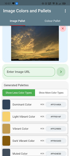 Image Colors and Palettes Screen 3