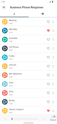 Android application Business phone ringtones screenshort