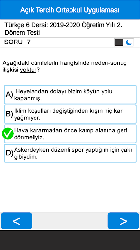 Açık Ortaokul Soruları Screen 3