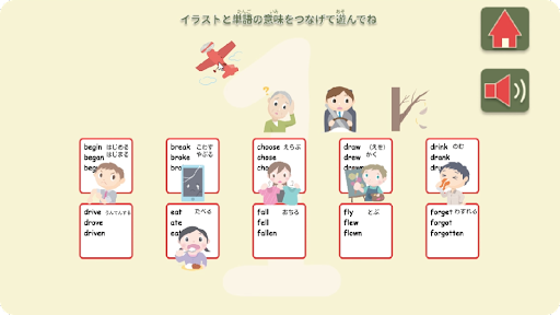 神経衰弱　パート２『動詞の活用編』 Screen 3