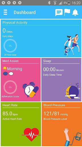 Android application WeHealth screenshort