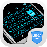 Blue Neon Keyboard Theme icon