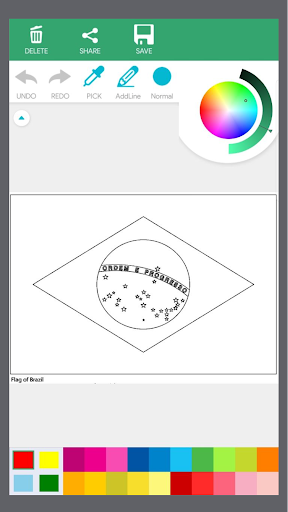 World Flags Coloring Book Screen 3