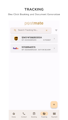 Android application PostMate screenshort