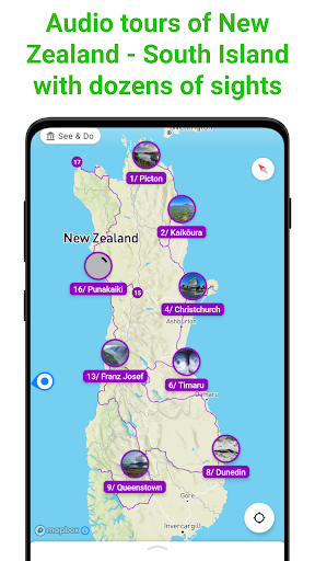 Android application New Zealand - South Island screenshort