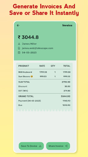 InStock -The Inventory Manager Screen 3
