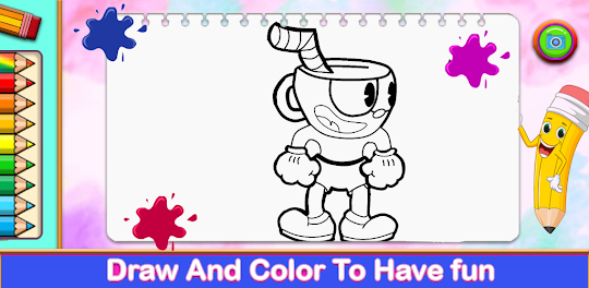 Cup Coloring Head