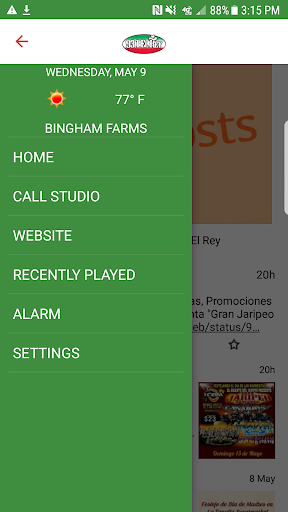 Android application 93.1 El Rey screenshort