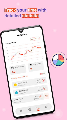 Screenshot of Pomodoro Timer & Focus Planner