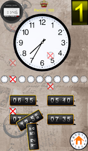 Clock Learning game Unknown