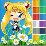 Coloring Sailor Girls icon