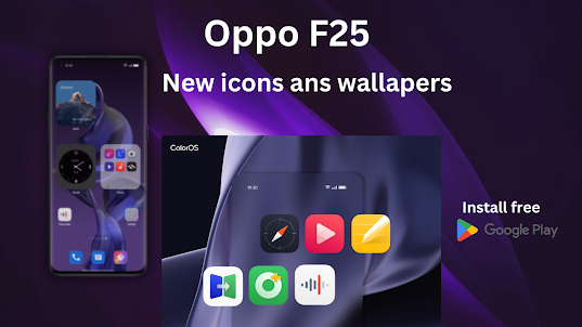 Oppo F25 Launcher & Wallpaper