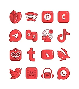 Cherry - Red icon pack
