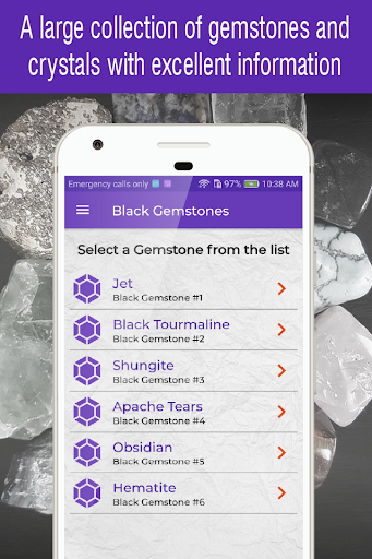 gemstones and crystals guide Screen 2
