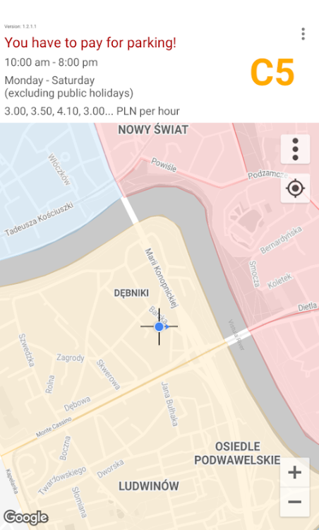 Parking zones in Krakow - 1.3.4.1 - (Android)