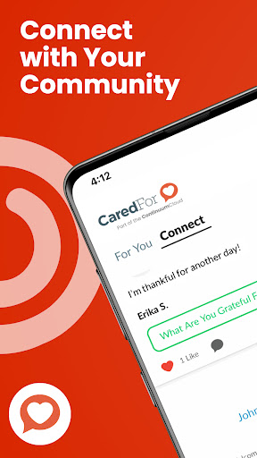 Android application CaredFor screenshort