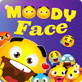 Emoji Keyboard：Moody Face icon