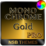 Cover Image of Télécharger MonoChrome Gold Pro - Theme fo  APK