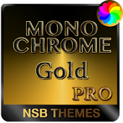 MonoChrome Gold Pro - Theme for Xperia