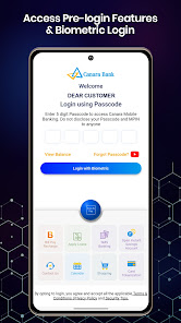 Canara ai1- Mobile Banking App  screenshots 1