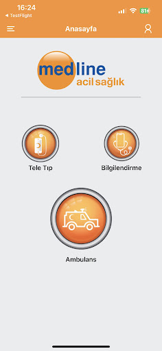 Android application Medline Acil screenshort