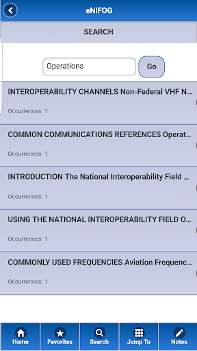 eNIFOG Screen 2