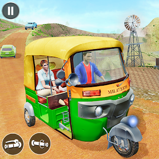 Crazy Rickshaw Driving Games apktram screenshots 13