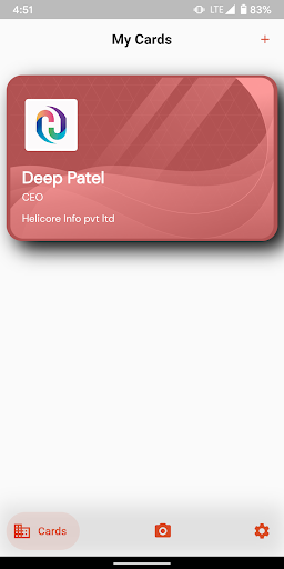 Digital Business Card Screen 3