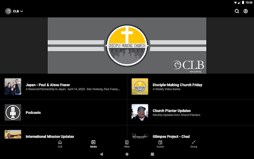 Screenshot of CLB