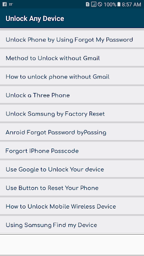 Unlock Any Device guide Free - v2.0