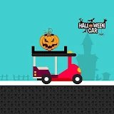 Halloween car racing icon