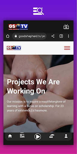 Android application GS TV screenshort