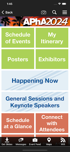APhA Events Screen 2