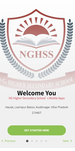 Android application N G Higher Secondary School screenshort