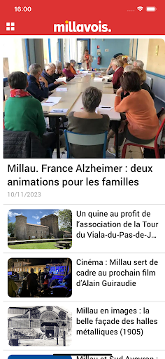Android application Millavois screenshort