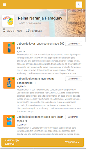 Reina Naranja PY Screen 2