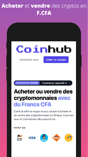 Android application Coinhub screenshort
