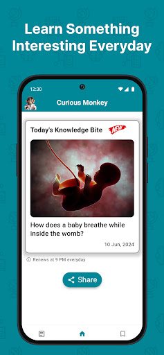 Android application Curious Monkey: Daily Reading screenshort