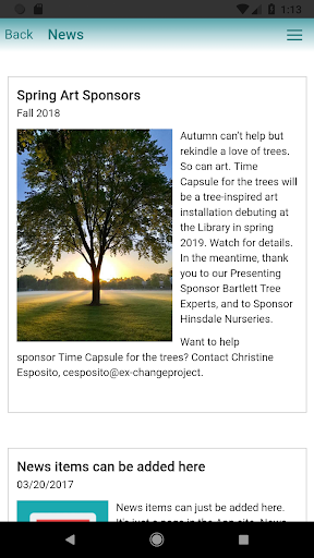 Android application Hinsdale Public Library screenshort