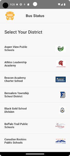 Android application Bus Status 4 screenshort