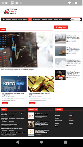 Today Trade News Screen 3