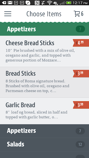 Romans Pizza Screen 3